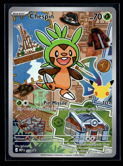 Chespin 058 - Mega Evolution Black Star Promos - Promo