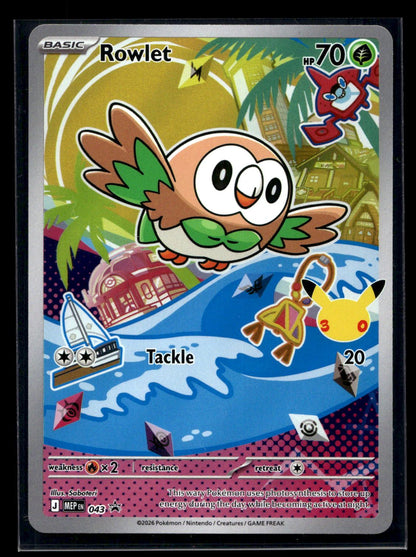 Rowlet 043 - Mega Evolution Black Star Promos - Promo