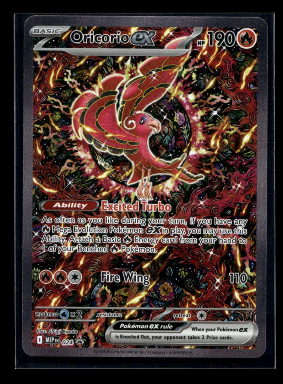 Oricorio ex 024 - Mega Evolution Black Star Promos - Promo