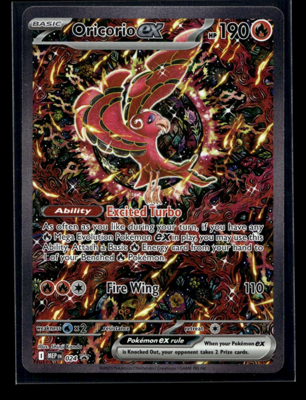 Oricorio ex 024 - Mega Evolution Black Star Promos - Promo