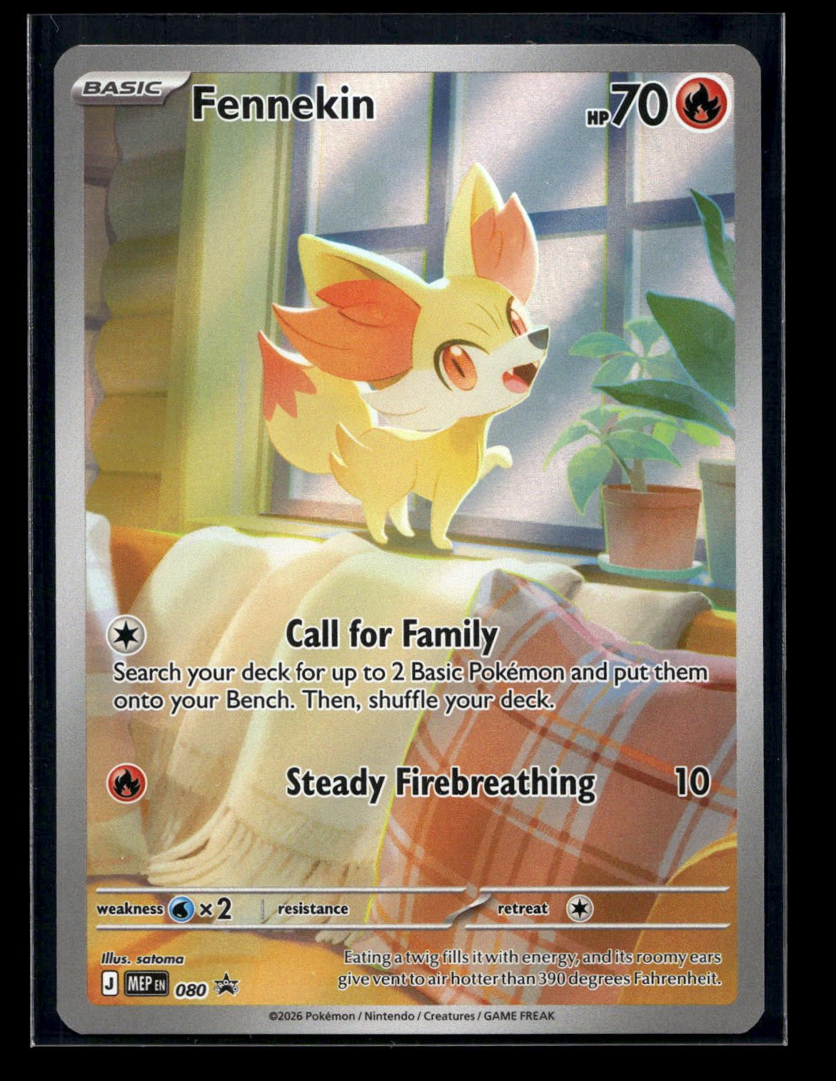 Fennekin 080 - Mega Evolution Black Star Promos - Promo