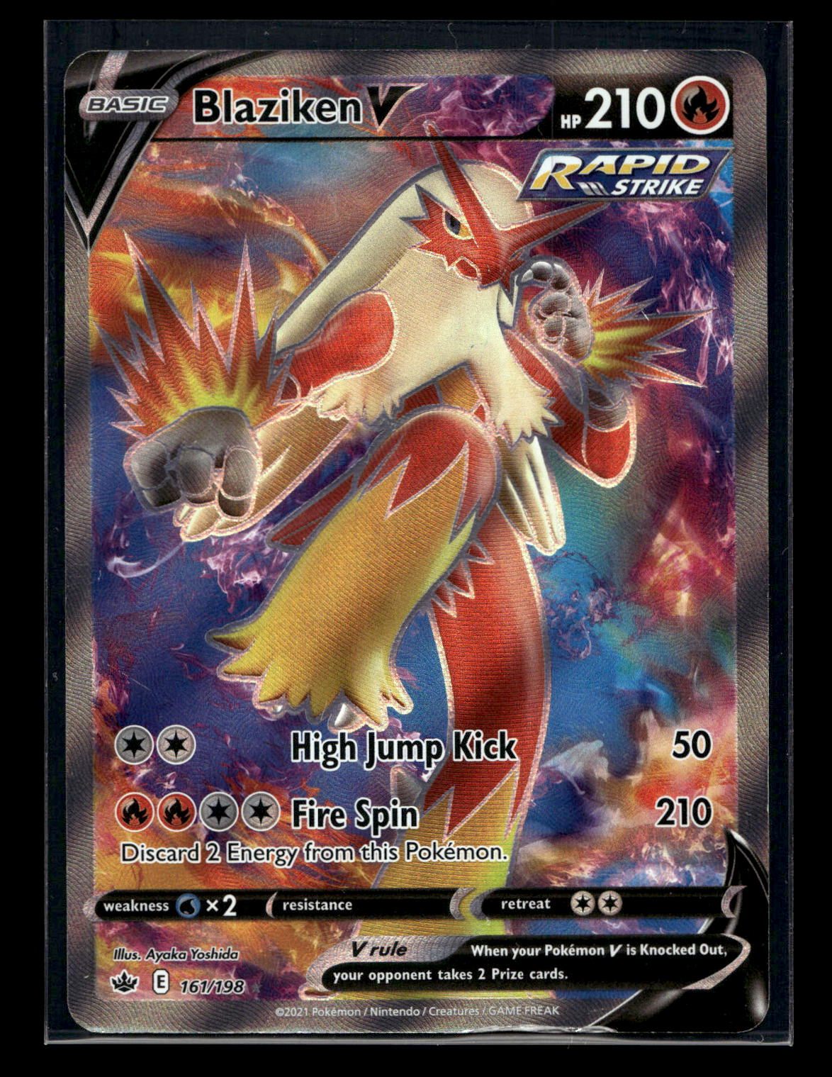 Blaziken V 161/198 - Chilling Reign - Rare Ultra
