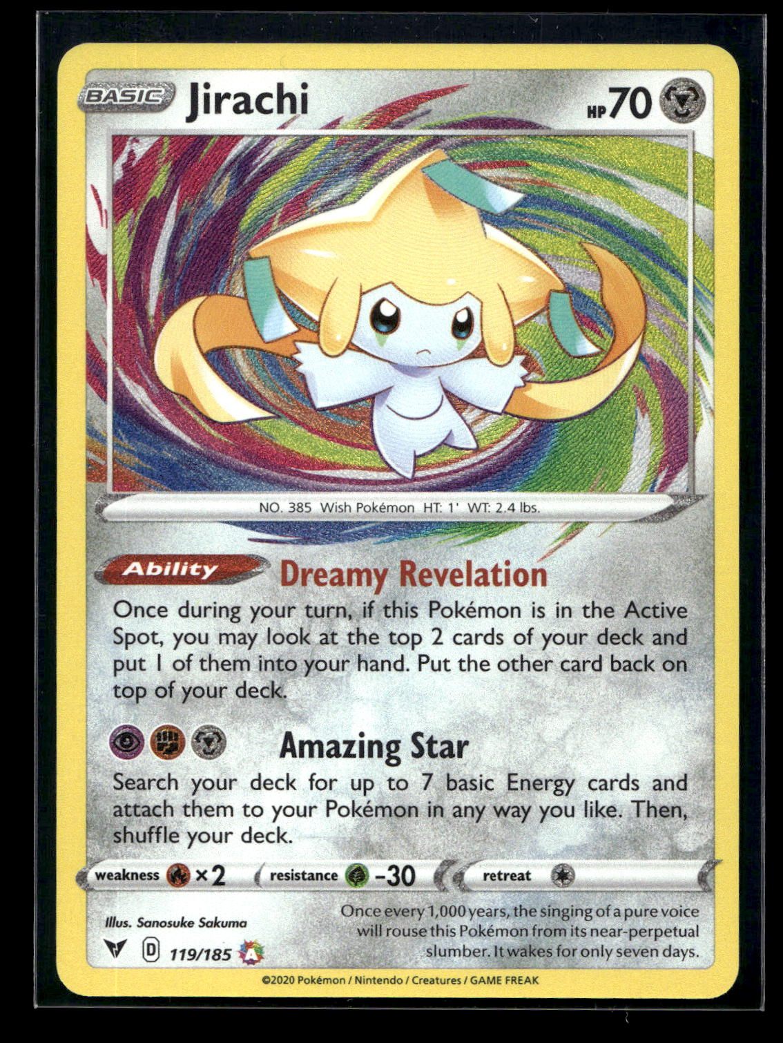 Jirachi 119/185 - Vivid Voltage - Amazing Rare