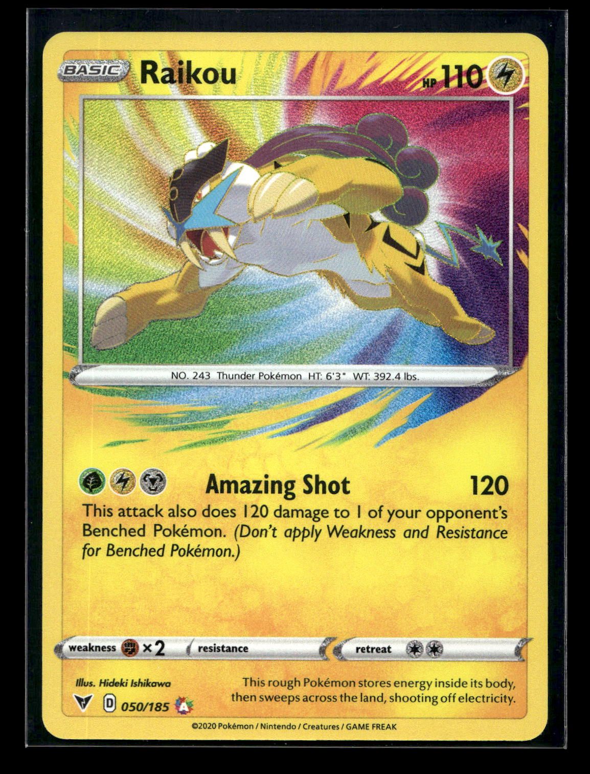 Raikou 050/185 - Vivid Voltage - Amazing Rare