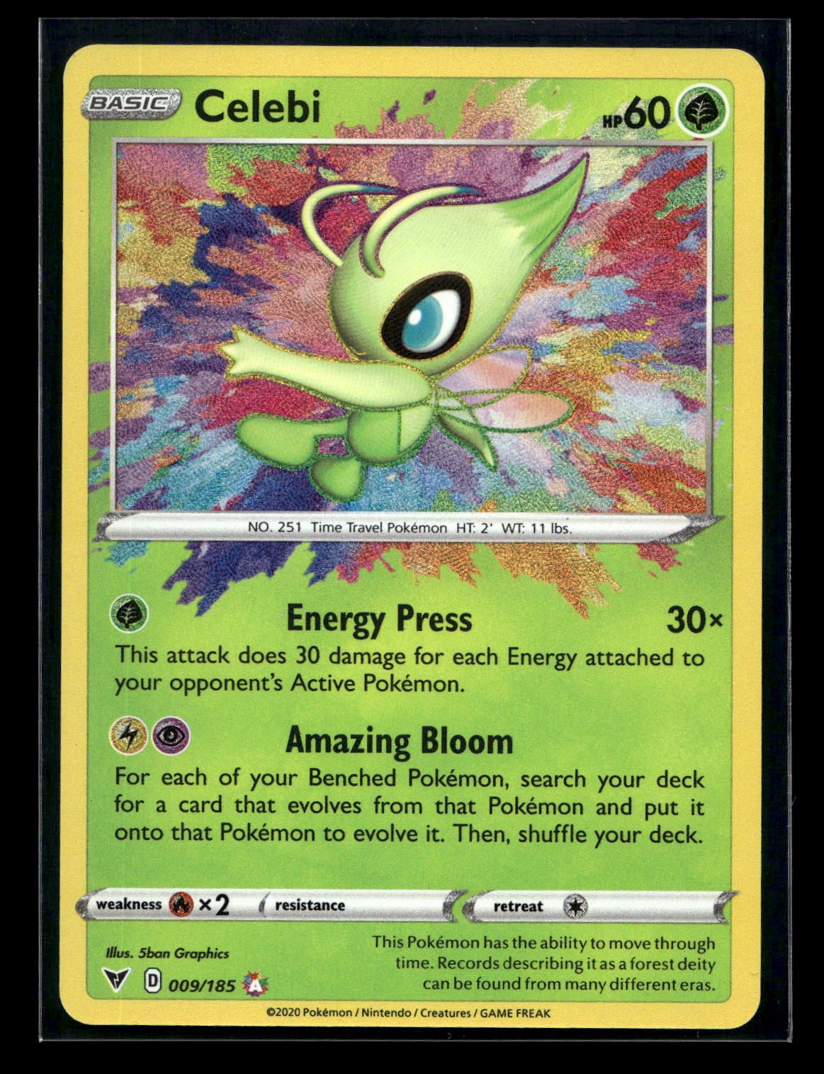 Celebi 009/185 - Vivid Voltage - Amazing Rare