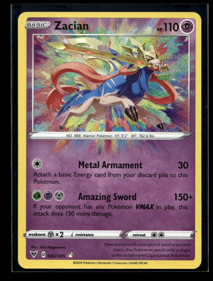 Zacian 082/185 - Vivid Voltage - Amazing Rare