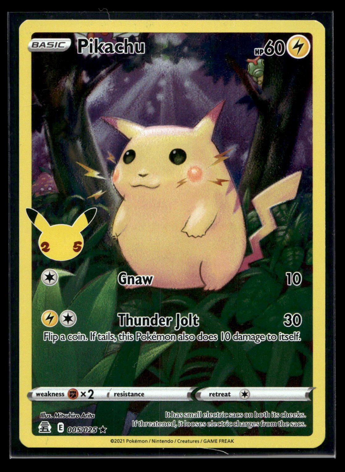 Pikachu 5 - Celebrations - Rare Holo