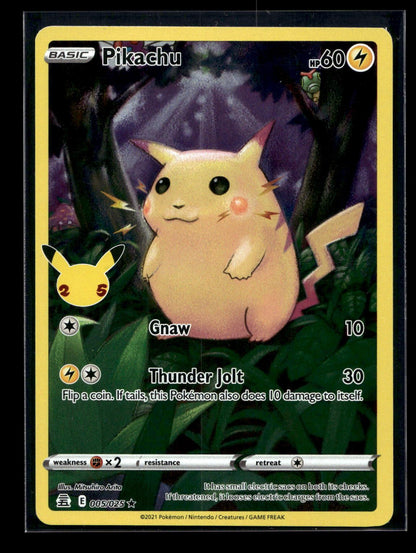 Pikachu 5 - Celebrations - Rare Holo