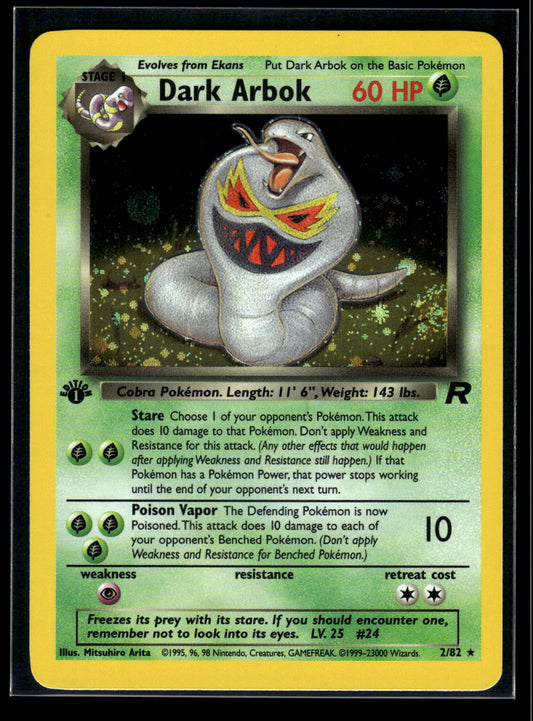 Dark Arbok (2) 02/82 Team Rocket