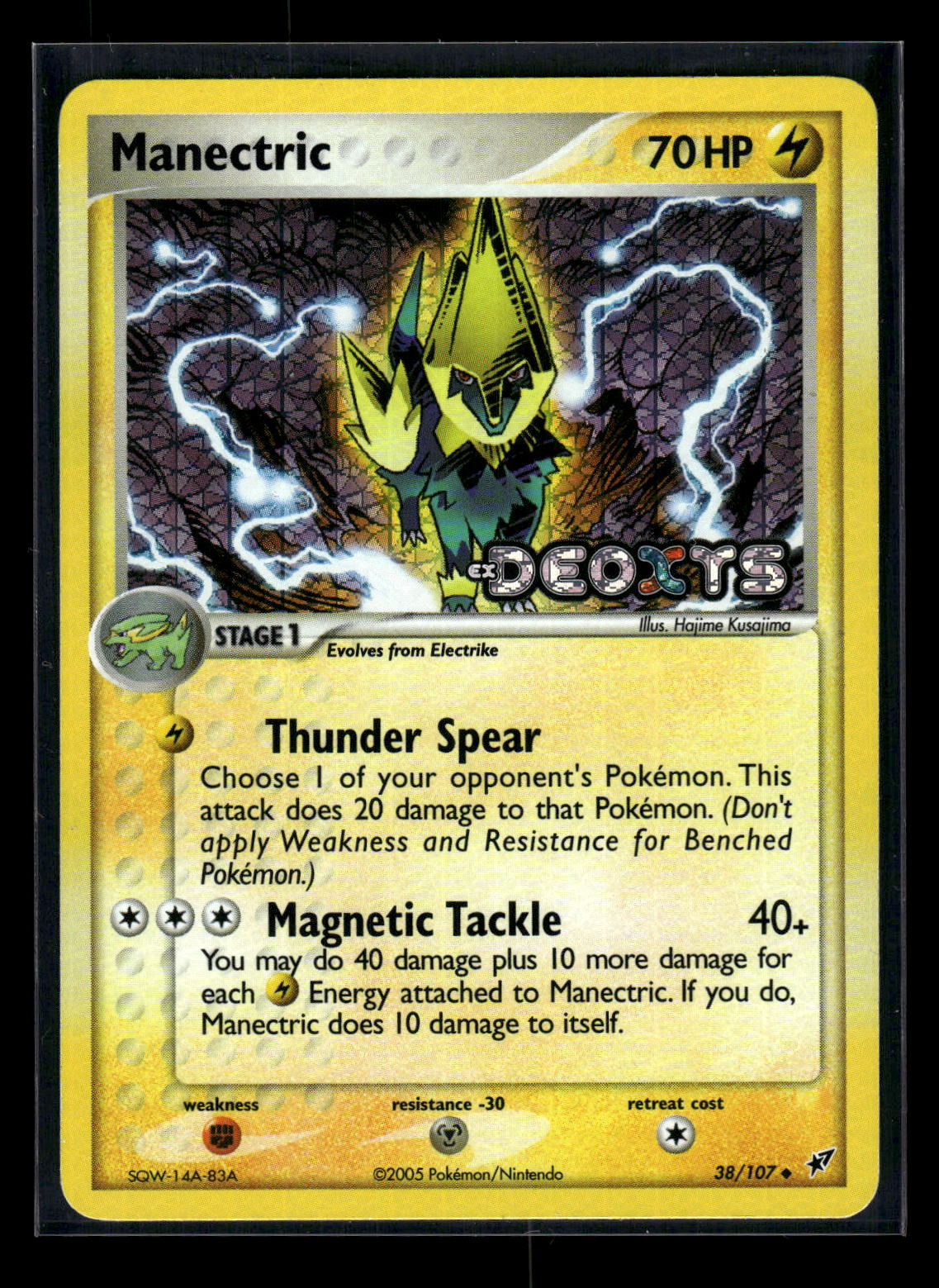 Reverse Foil - Manectric 38/107 Deoxys