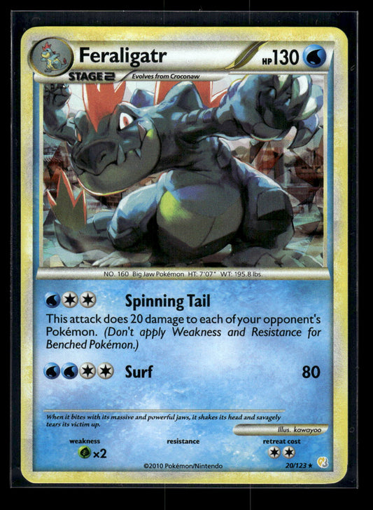 Feraligatr 20/123 HeartGold SoulSilver - Cracked Ice
