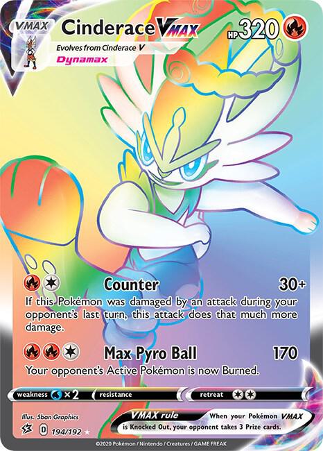 Cinderace VMAX (Secret) 194/192 SWSH02: Rebel Clash