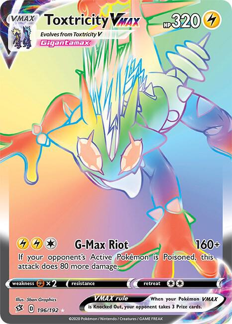 Toxtricity VMAX (Secret) 196/192 SWSH02: Rebel Clash