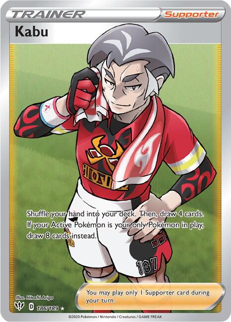Kabu (Full Art) 186/189 SWSH03: Darkness Ablaze