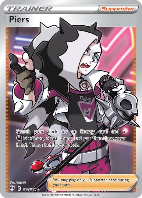 Piers (Full Art) 187/189 SWSH03: Darkness Ablaze