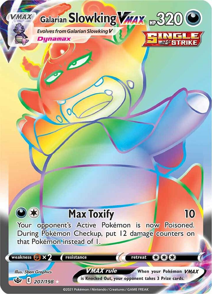 Galarian Slowking VMAX (Secret) 207/198 SWSH06: Chilling Reign
