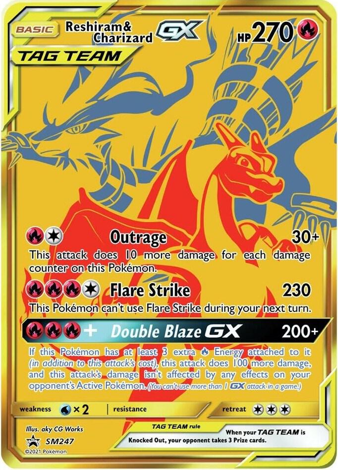 Reshiram & Charizard GX SM247 SM Promos