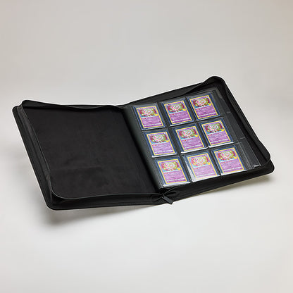 Toploader Zip Binder 9-Pocket - Svart