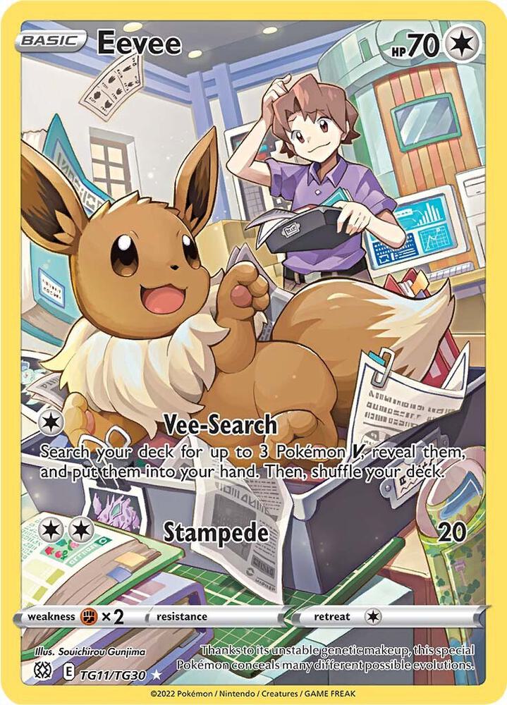 Eevee TG11/TG30 SWSH09: Brilliant Stars Trainer Gallery