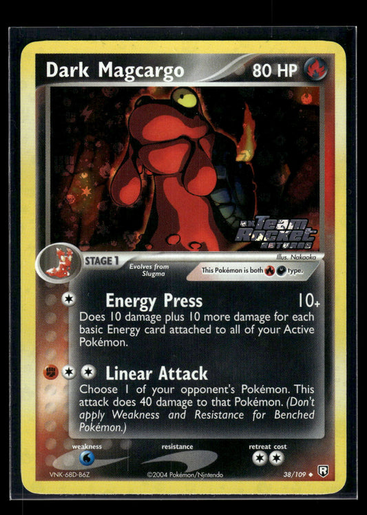 Reverse Foil - Dark Magcargo 38/109 Team Rocket Returns