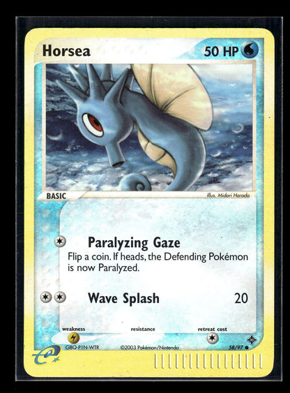 Horsea - 58/97 EX Dragon Reverse Foil