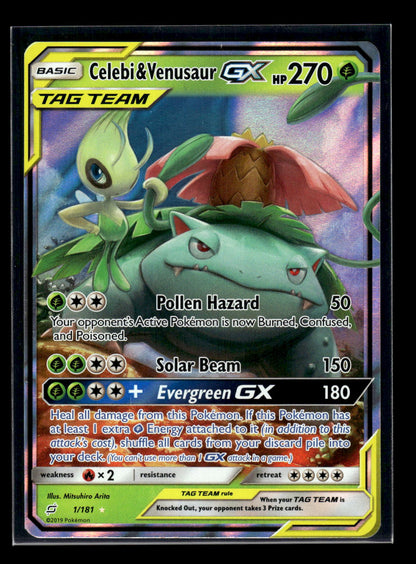 Celebi & Venusaur GX 1/181 SM - Team Up