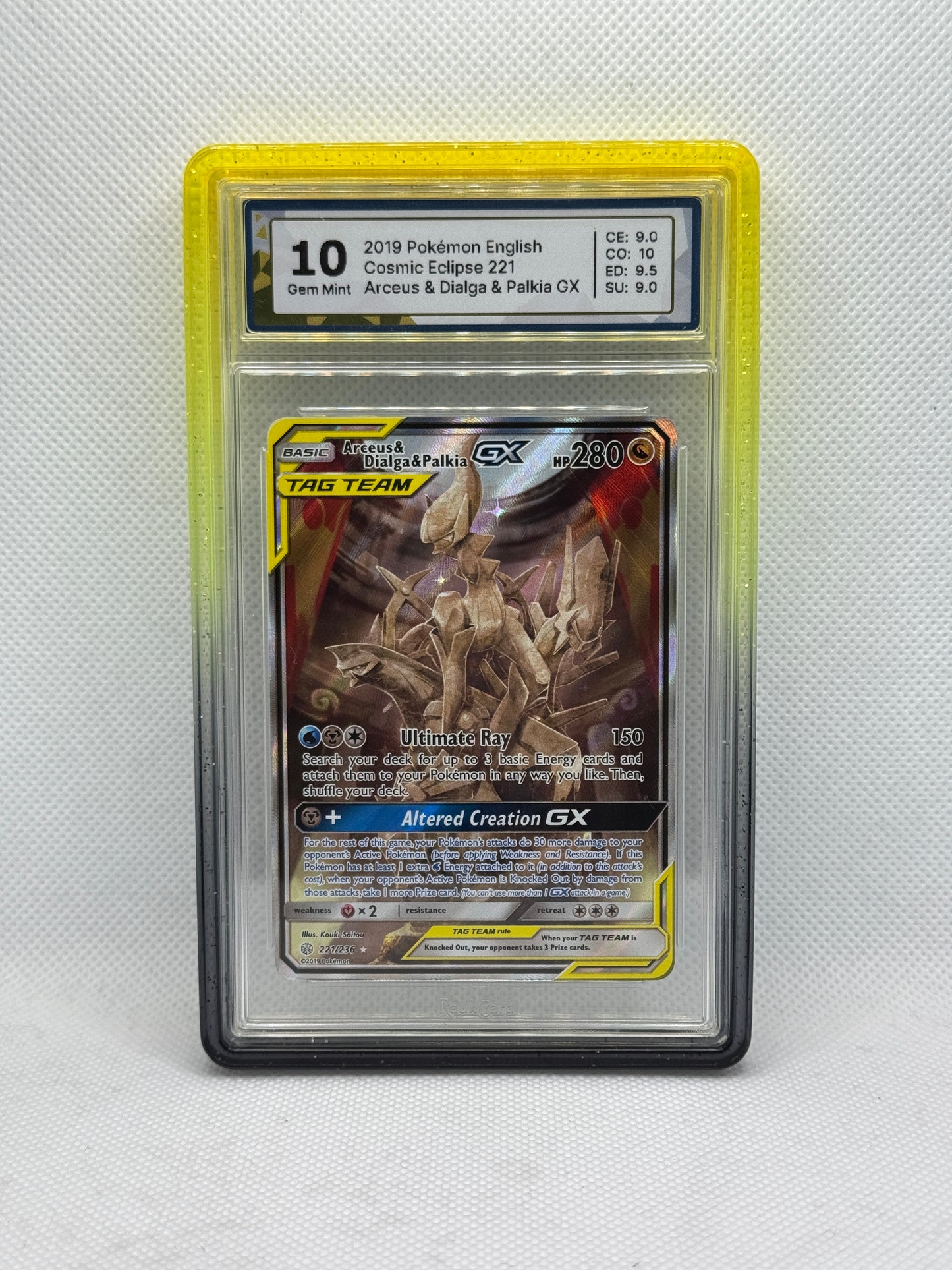 RC 10 - Arceus & Dialga & Palkia GX 221/236 - Cosmic Eclipse