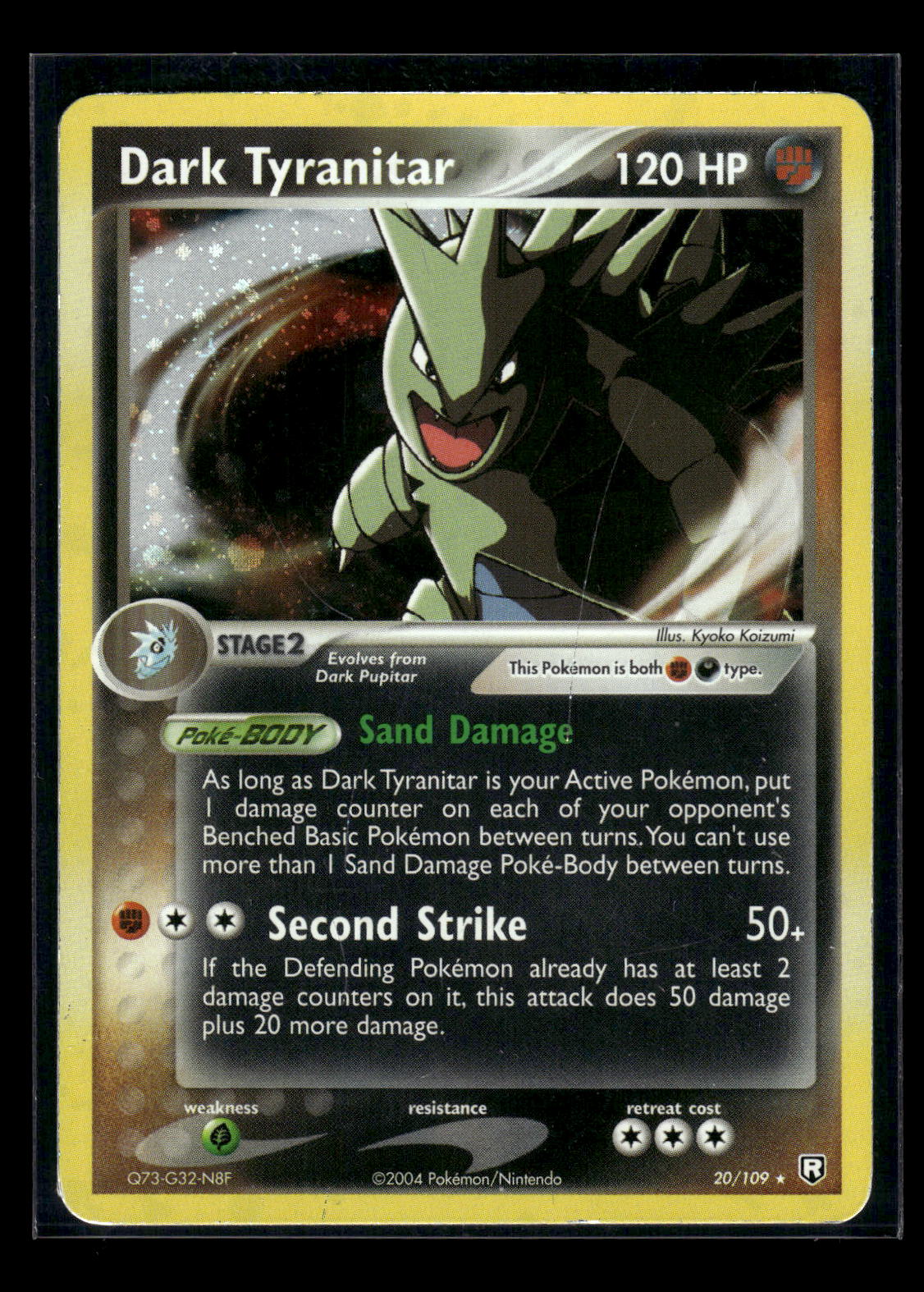 Dark Tyranitar 20/109 EX Team Rocket Returns Holo