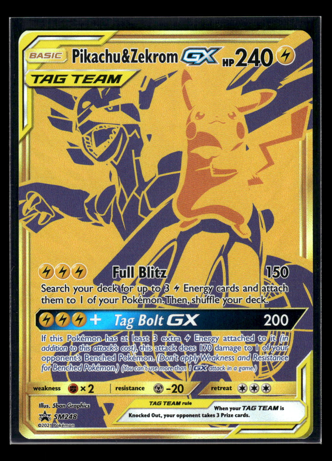 Pikachu & Zekrom GX - SM248 SM Promos