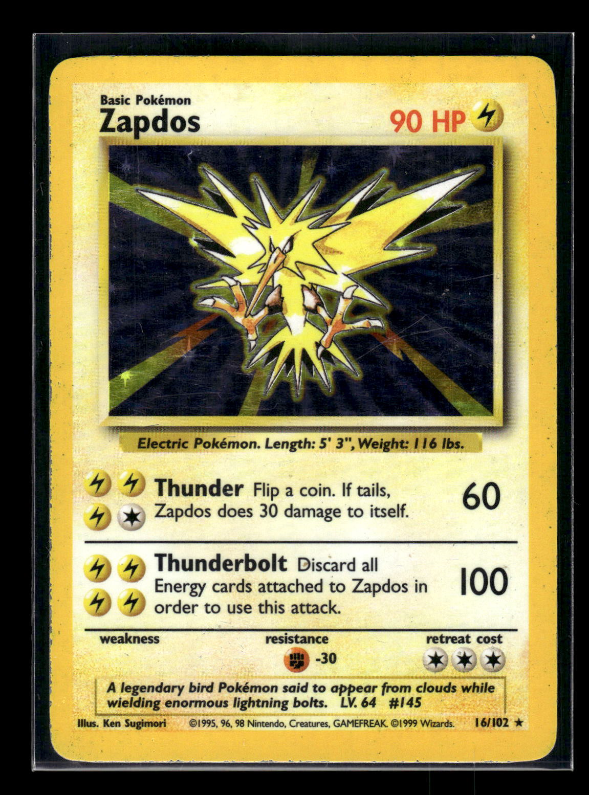 Zapdos 020/130 Base Set 2