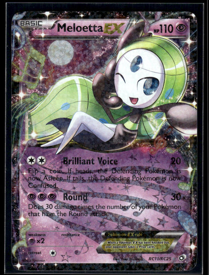 Meloetta EX RC11/RC25 Legendary Treasures: Radiant Collection