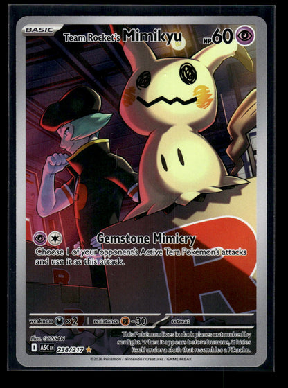 Team Rocket's Mimikyu 238/217 ME: Ascended Heroes