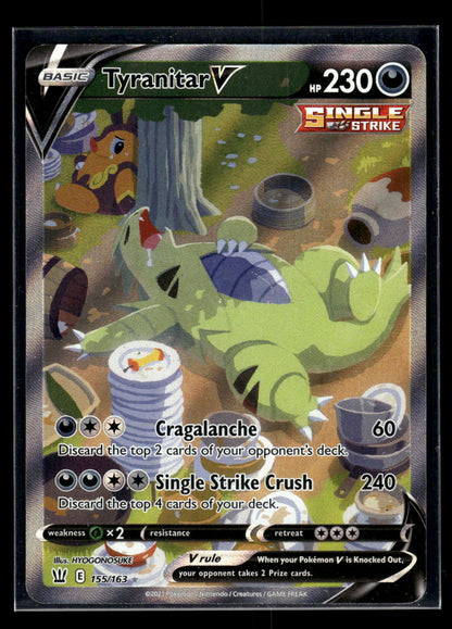Tyranitar V (Alternate Full Art) 155/163 SWSH05: Battle Styles