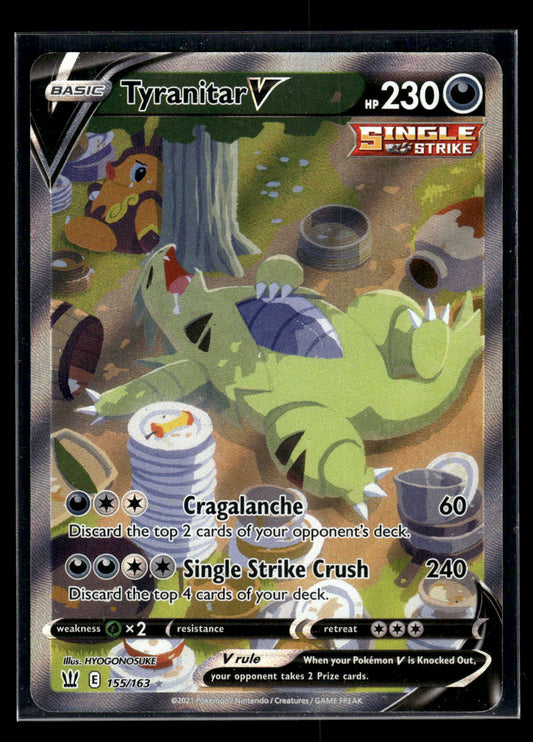 Tyranitar V (Alternate Full Art) 155/163 SWSH05: Battle Styles