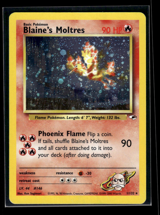 Blaine's Moltres 001/132 Gym Heroes