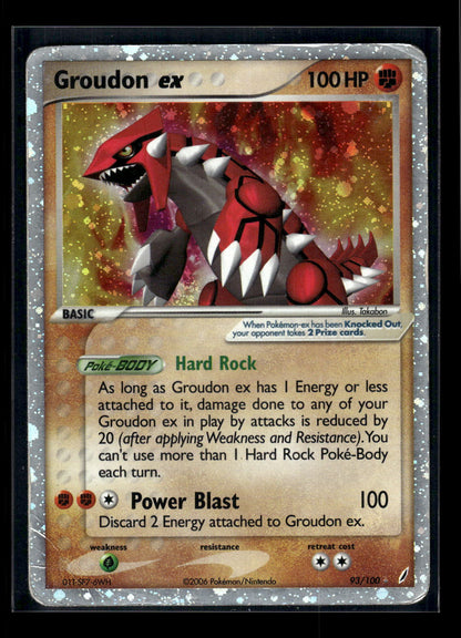 Groudon ex 93/100 Crystal Guardians