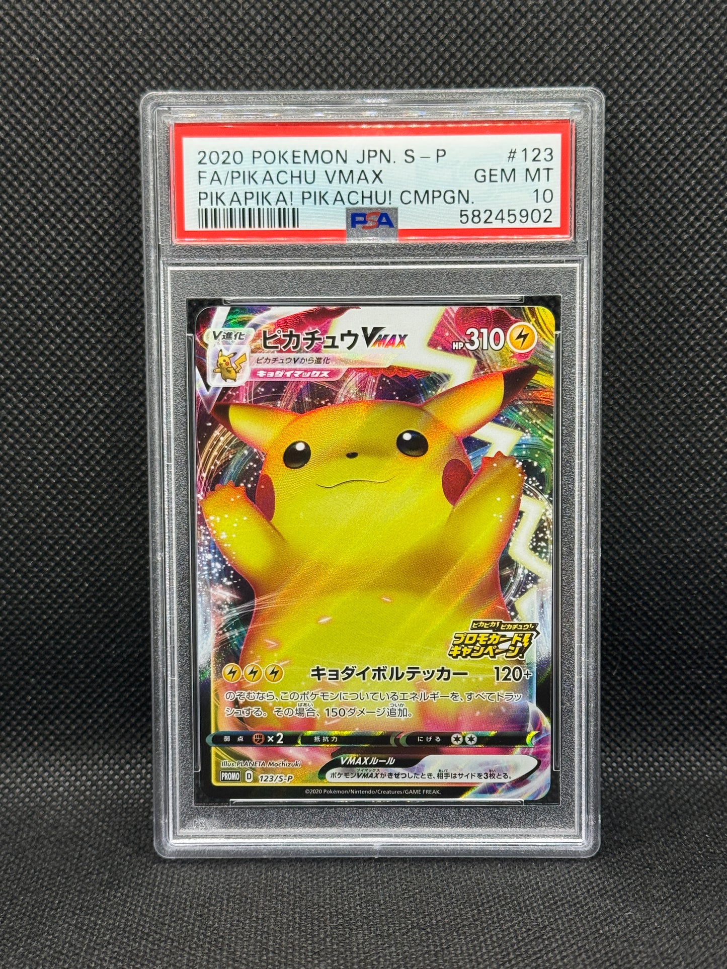 PSA 10 - Pikachu Vmax 123/S-P - Promo
