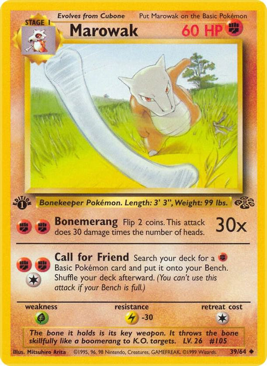 1st Edition - Marowak 39/64 Jungle