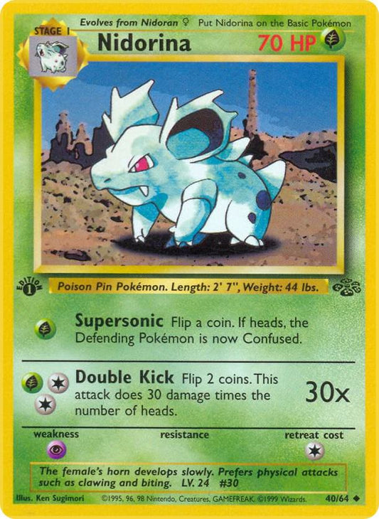 1st Edition - Nidorina 40/64 Jungle