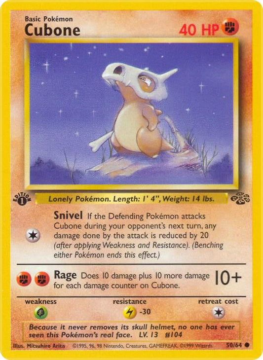 1st Edition - Cubone 50/64 Jungle