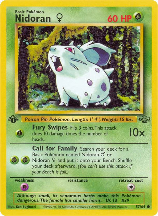 Nidoran F 57/64 Jungle