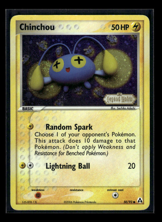 Chinchou 50/92 Legend Maker