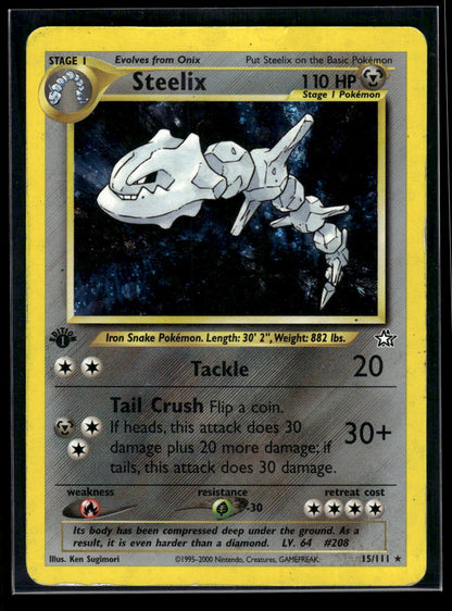 1st Edition - Steelix 015/111 Neo Genesis