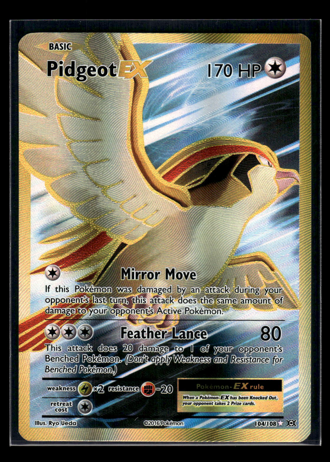 Pidgeot EX (Full Art) 104/108 XY - Evolutions