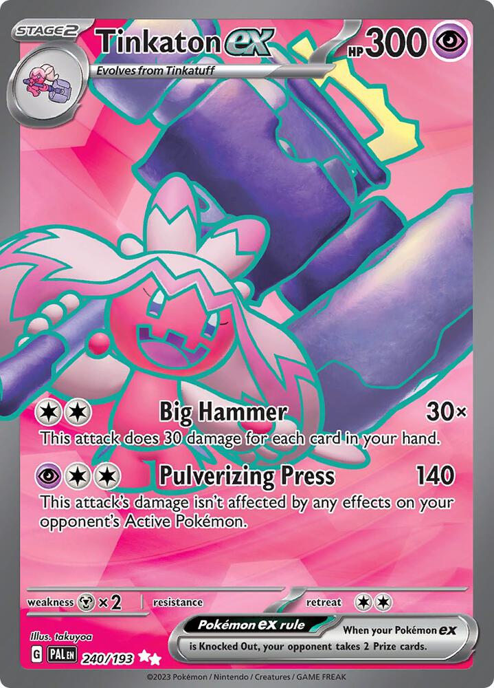 Tinkaton ex 240/193 SV02: Paldea Evolved