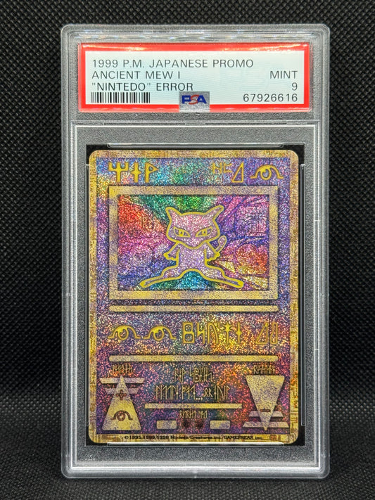 PSA 9 - Ancient Mew "Nintedo" Error - 1999 Pokémon Movie Japanese Promo