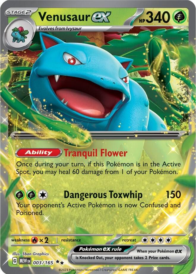 Venusaur ex 003/165 SV: Scarlet & Violet 151