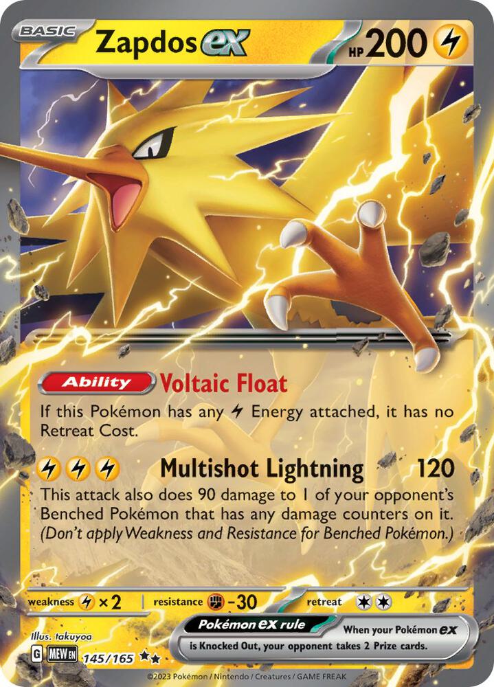 Zapdos ex 145/165 SV: Scarlet & Violet 151