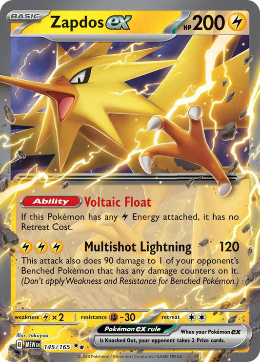Zapdos ex 145/165 SV: Scarlet & Violet 151