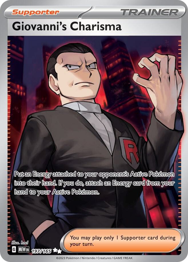 Giovanni's Charisma 197/165 SV: Scarlet & Violet 151